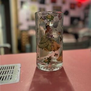 Disney Tiana Floral Glass Tumbler